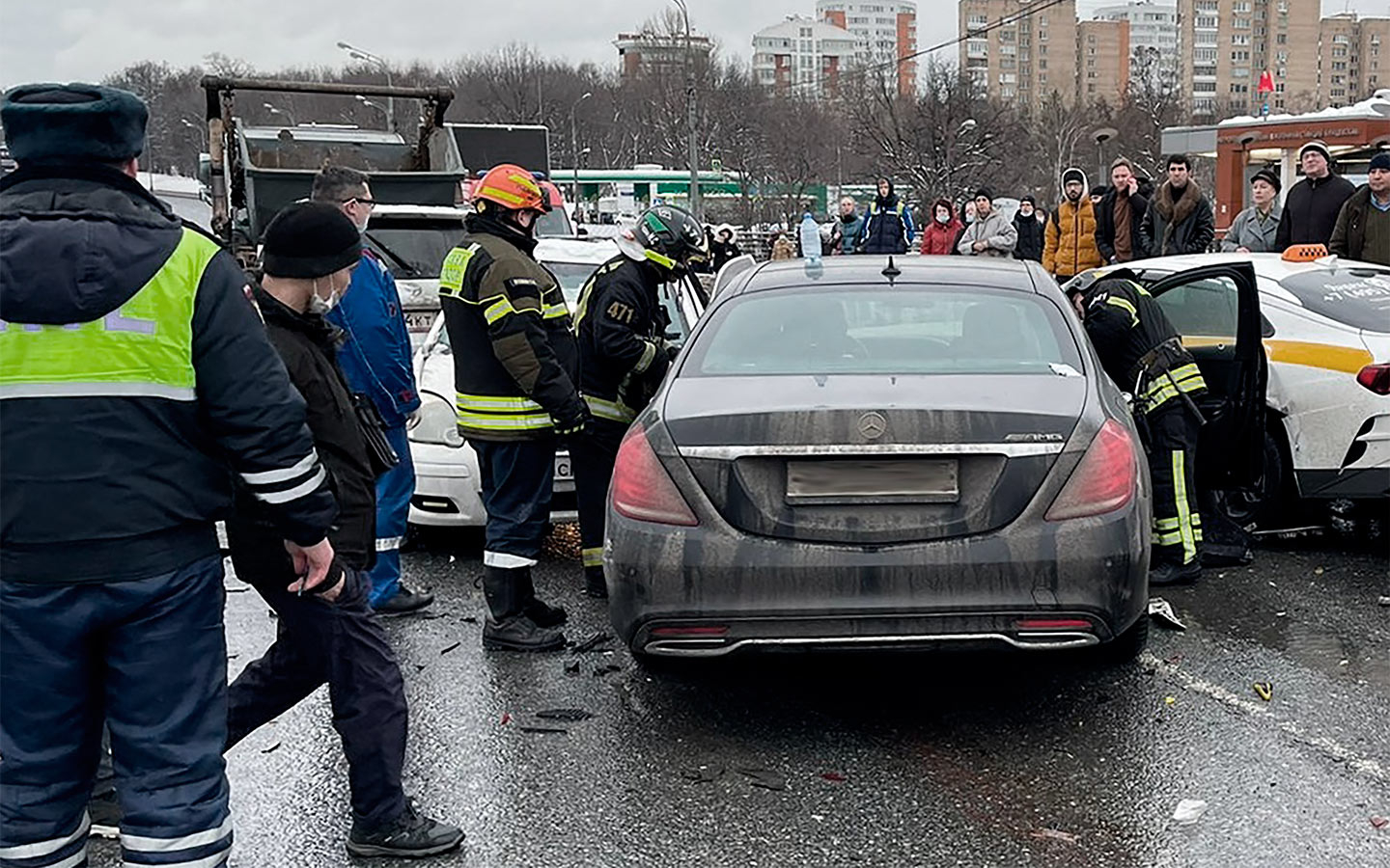 Массовая авария в Москве