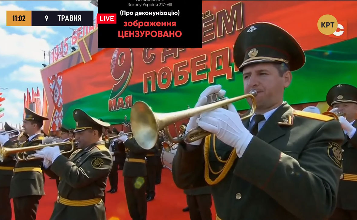 Украинский телеканал использовал парад в Минске для борьбы с цензурой