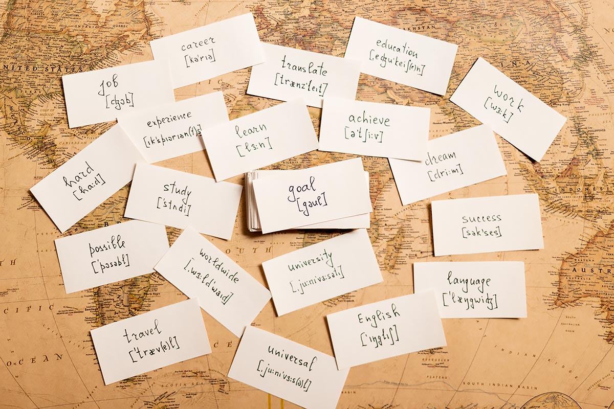 Карточки для иностранных слов