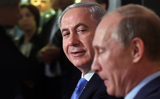 Биньямин Нетаньяху и Владимир Путин


