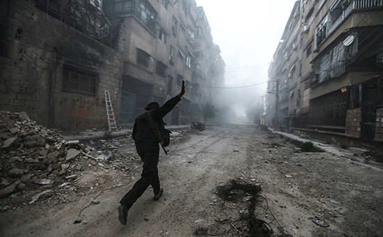 Боевик ​в пригороде Дамаска