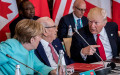 Канцлер Германии Ангела Меркель, президент Туниса Беджи Каид Эссебсии и президент США Дональд Трамп на саммите G7


