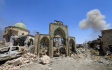 Руины соборной мечети ан-Нури в Старом городе Мосула
