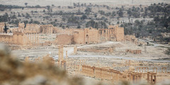 Освобожденная сирийской армией и отрядами народного ополчения «Соколы пустыни» древняя часть Пальмиры
