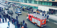 Эвакуация ТЦ «Магистраль Плаза» в Москве