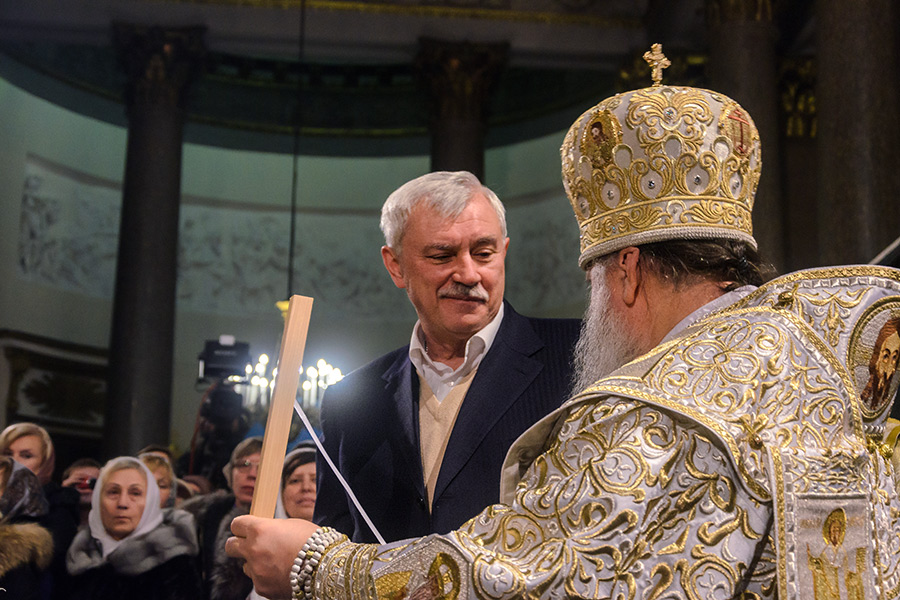Георгий Полтавченко и епископ Ладожский Варсонофий


