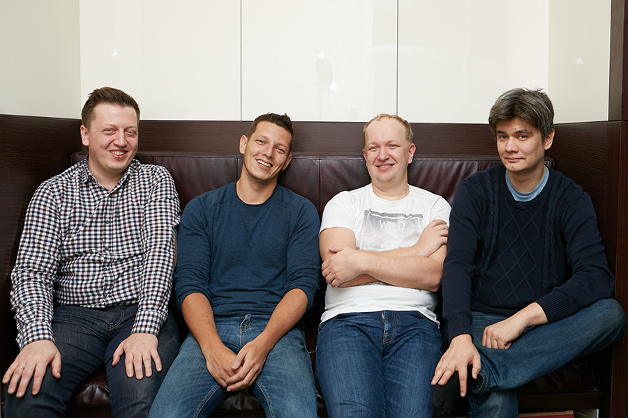 Матвей Калачев,Тимур Каримбаев, ​Дмитрий Останин, Марат Нигаметзянов (слева направо)


