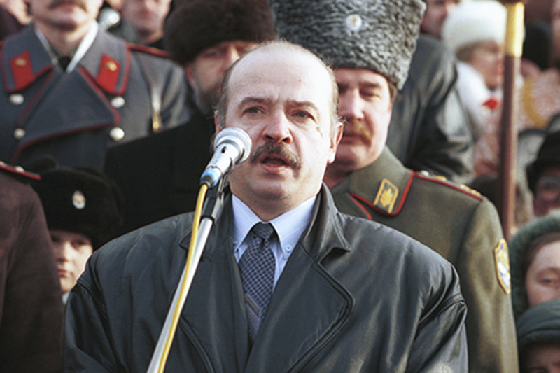 Основатель ультранационалистической организации «Русское национальное единство» Александр Баркашов, 1999 г.




