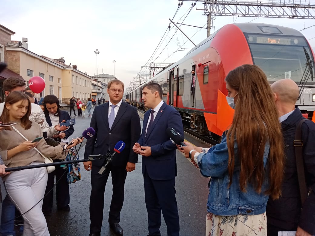 Электропоезда «Ласточка» вышли на новый маршрут в Пермском крае