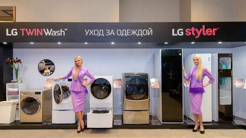 Решения LG для ухода за одеждой -  линейка стиральных машин LG TWINWash и паровые шкафы LG Styler
