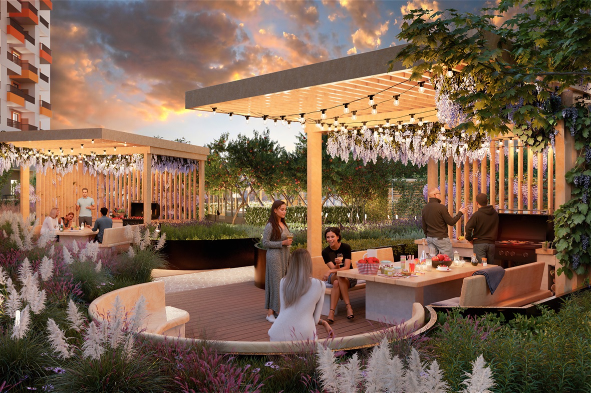 фото: ООО «Мост Девелопмент»
Двор — Жилой квартал «Сок»*
(г. Евпатория)