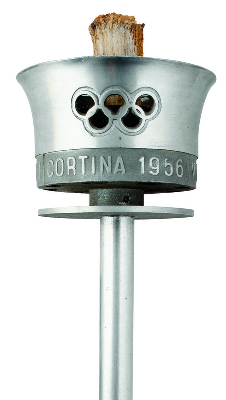 Факел Олимпиады в Кортина д'Ампеццо, 1956