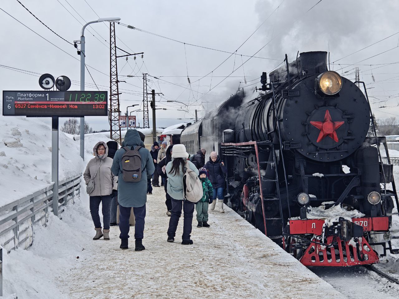 Ретропоезд в Арзамас перевёз 2,7 тыс. пассажиров в январе