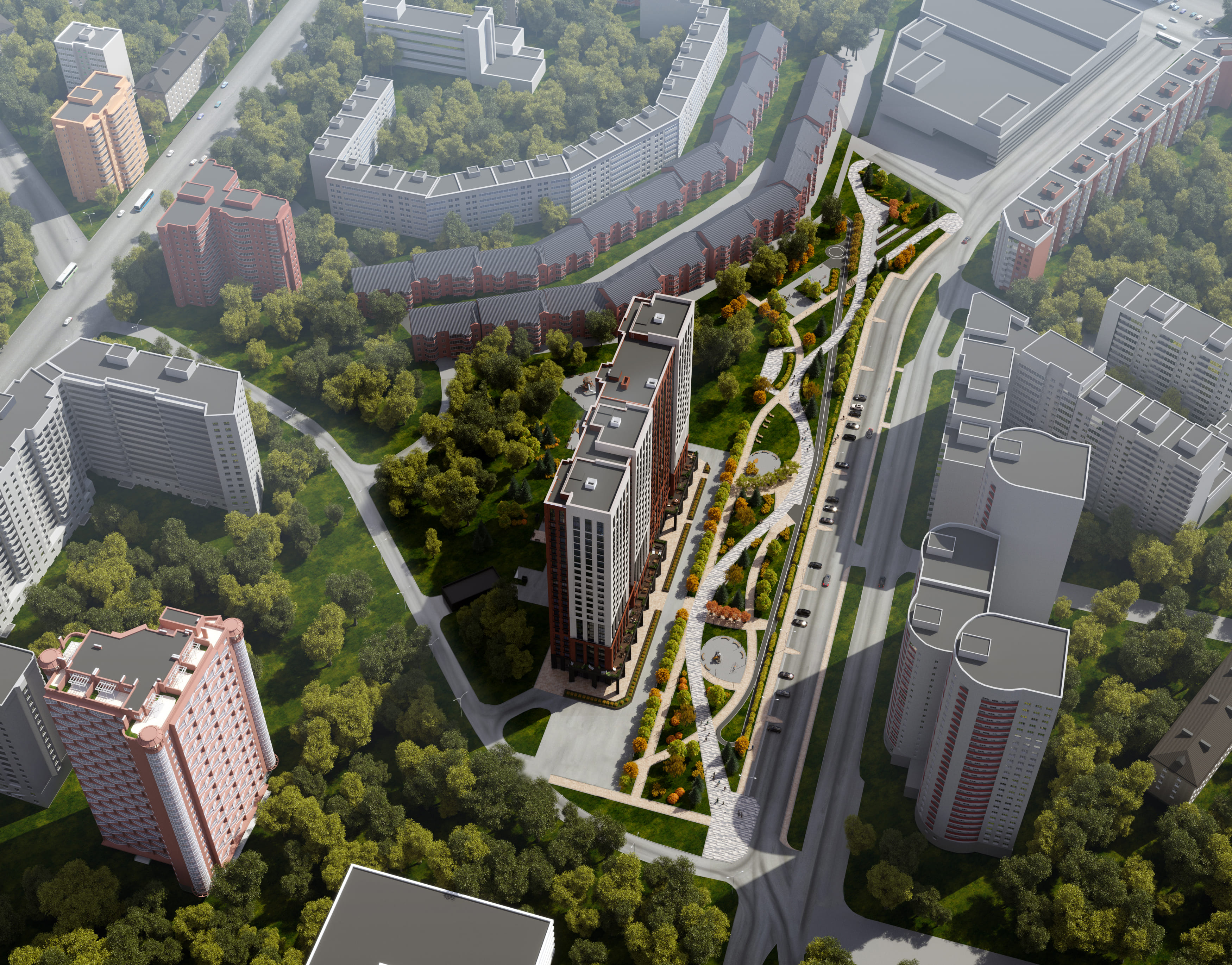 В центре Заельцовского: как изменится локация за «​​​​​​​Ройял Парком»