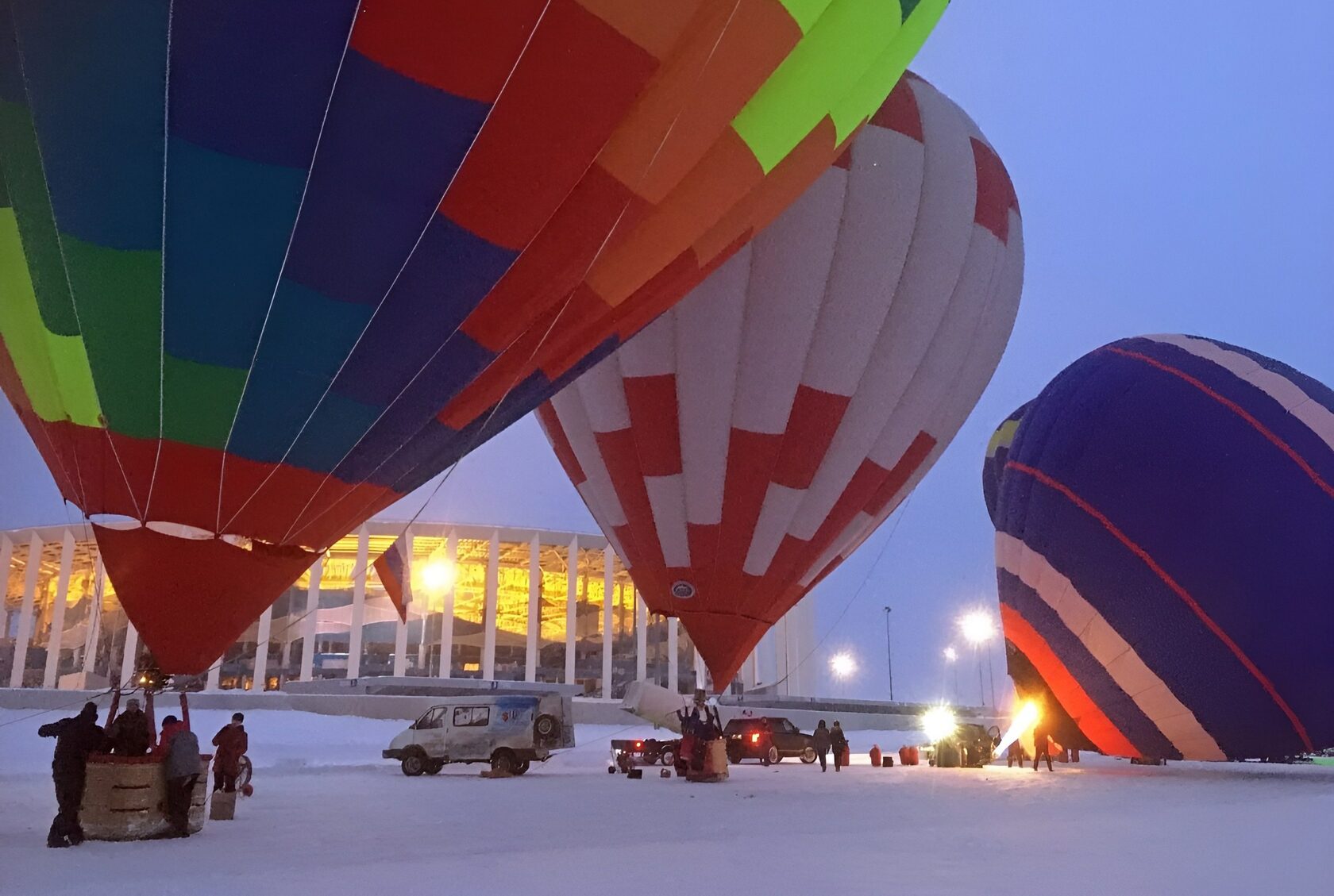 При благоприятной погоде нижегородцы и гости города увидят в небе над Стрелкой красочные воздушные шары