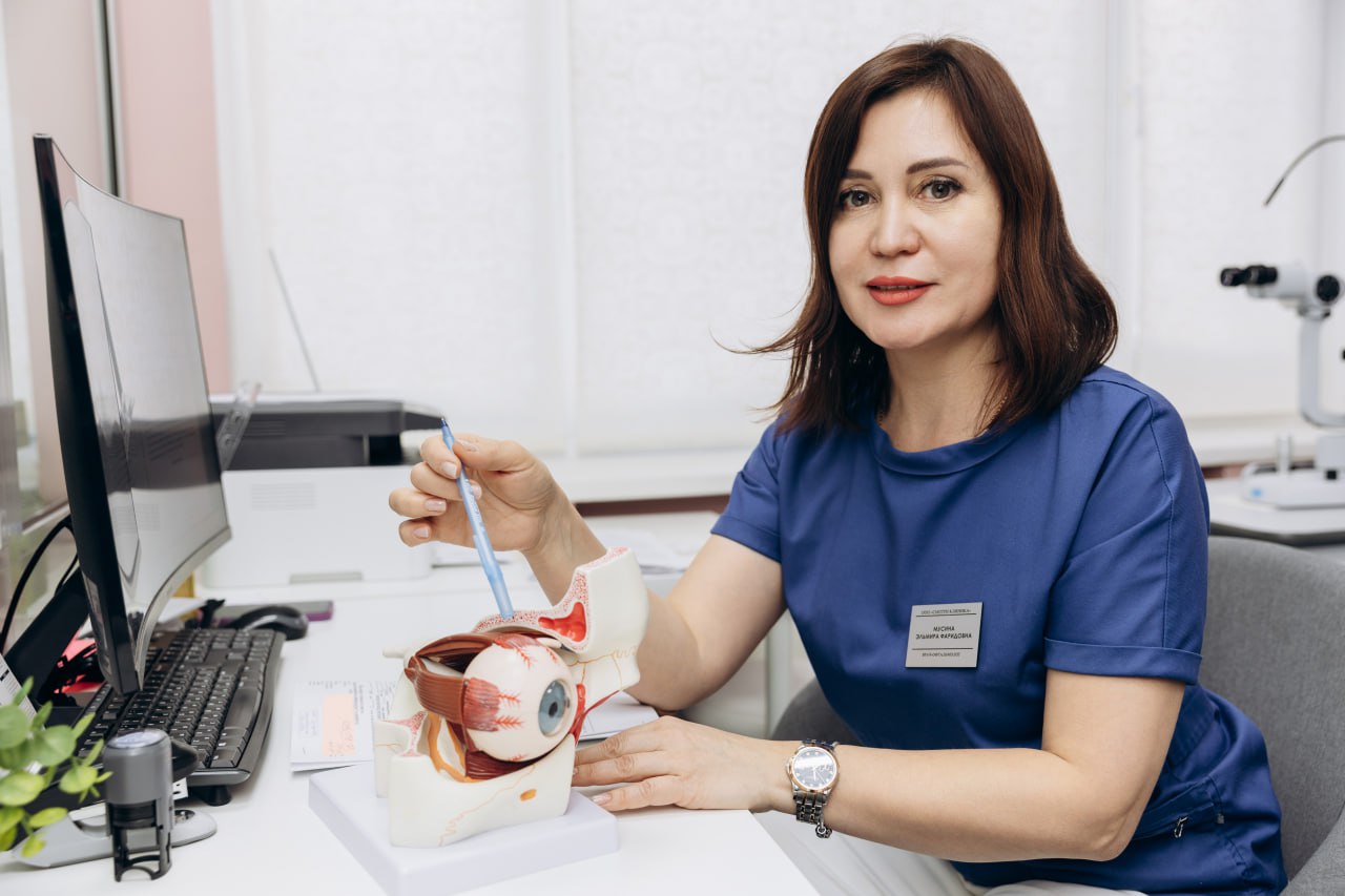 Эльмира Мусина –врач-офтальмолог, офтальмохирург, специалист по ортокератологии. Фото клиники «Смотри» 