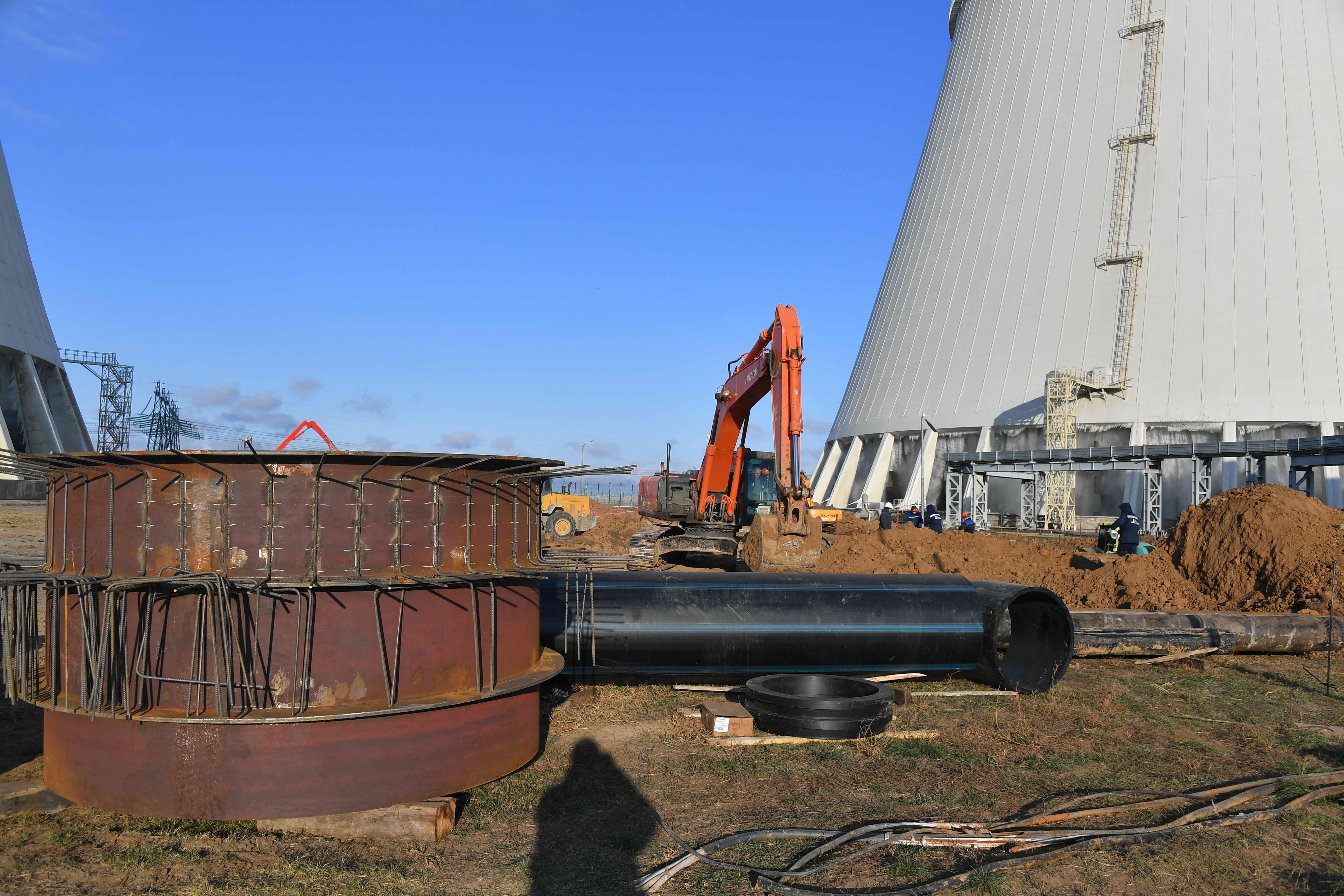 На Ростовской АЭС установили плиту под вентиляторные градирни