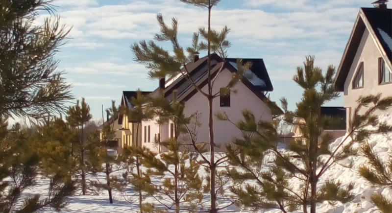 Первая зима в готовых домах в эко-усадьбе «Княжево»