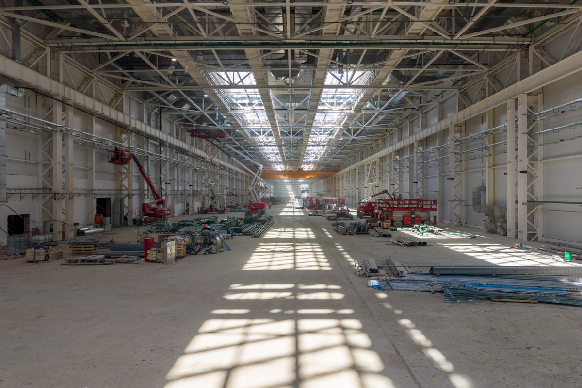 На стройплощадке комплекса высокоскоростных поездов пройдены новые рубежи