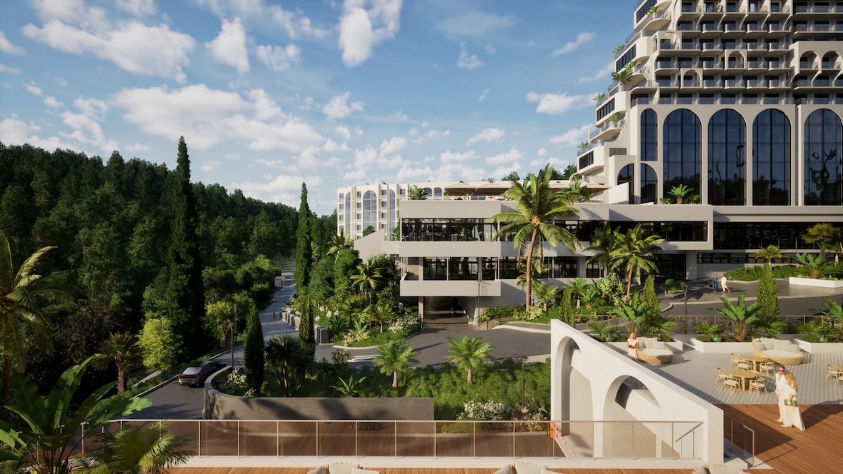 Санаторно-курортный комплекс «Белые ночи», г. Сочи, иллюстрация PARADE Development
