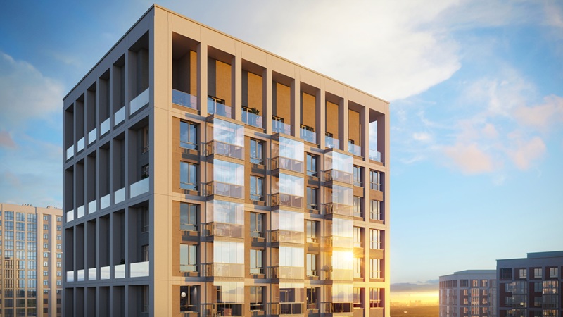 На верхних этажах расположены просторные приватные террасы