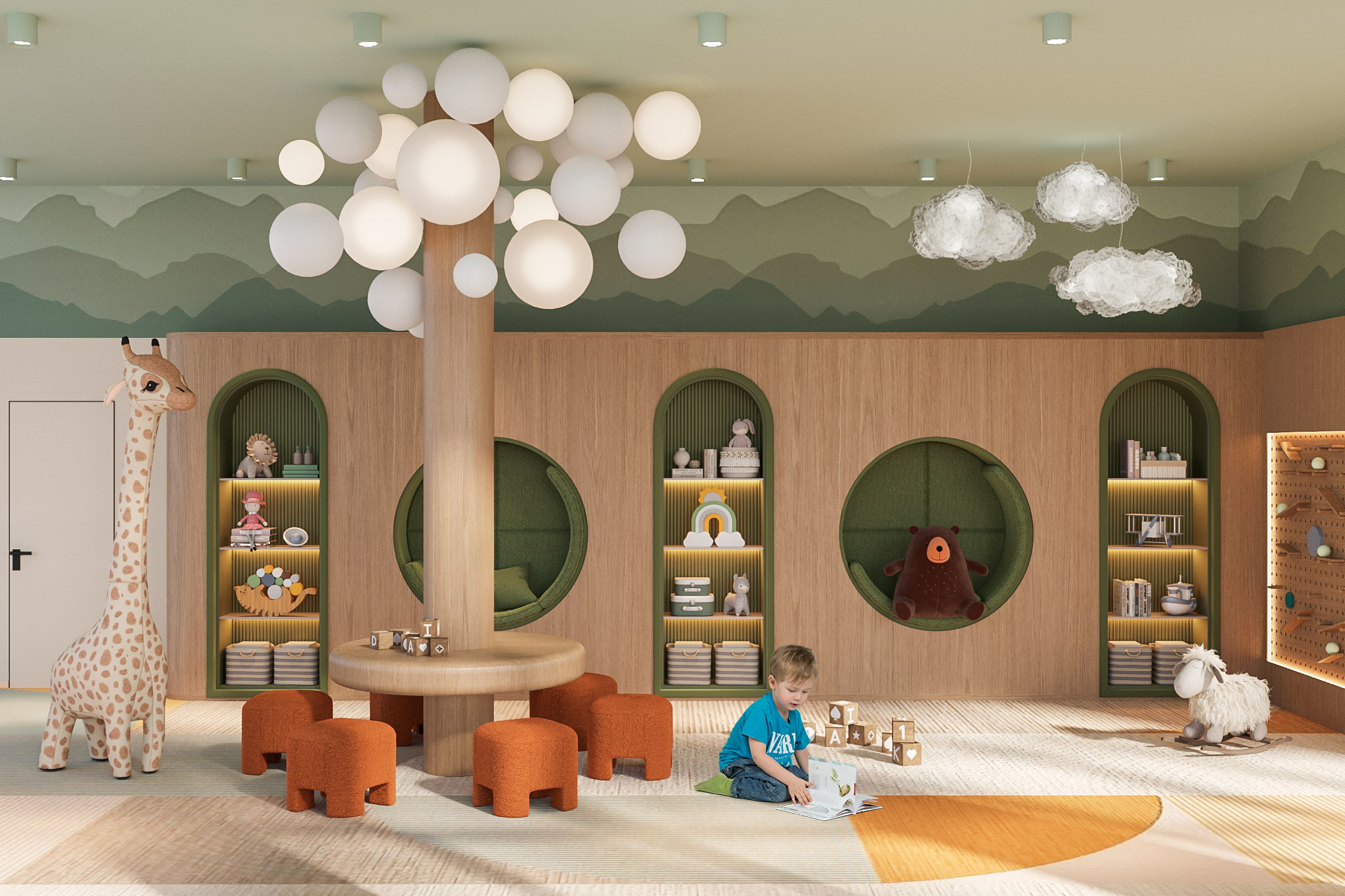 Стиль и забота Park Plaza не лишены красок — детская комната выполнена в пастельных цветах, чтобы детям было интересно изучать пространство вокруг. Фото: Park Plaza