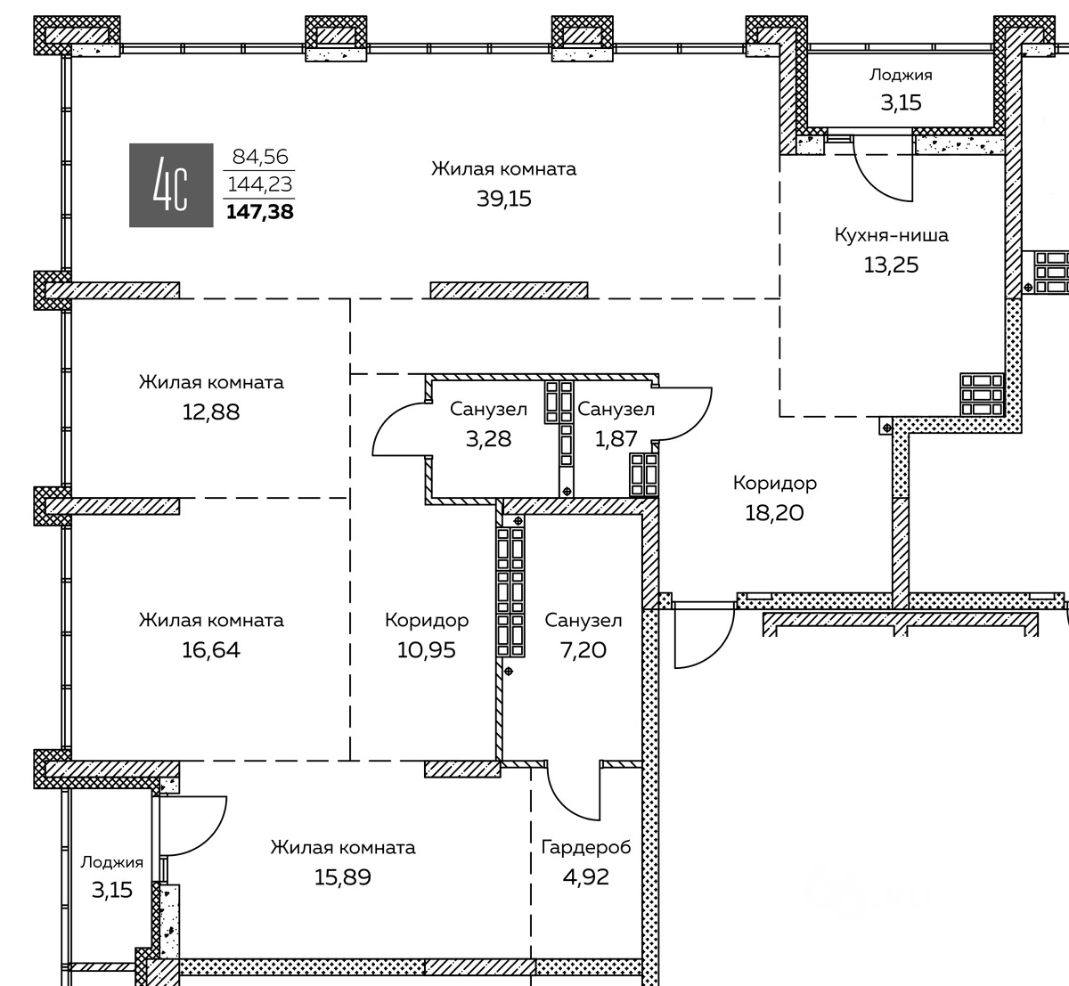 Как жить в квартире со свободной планировкой и трехметровыми потолками