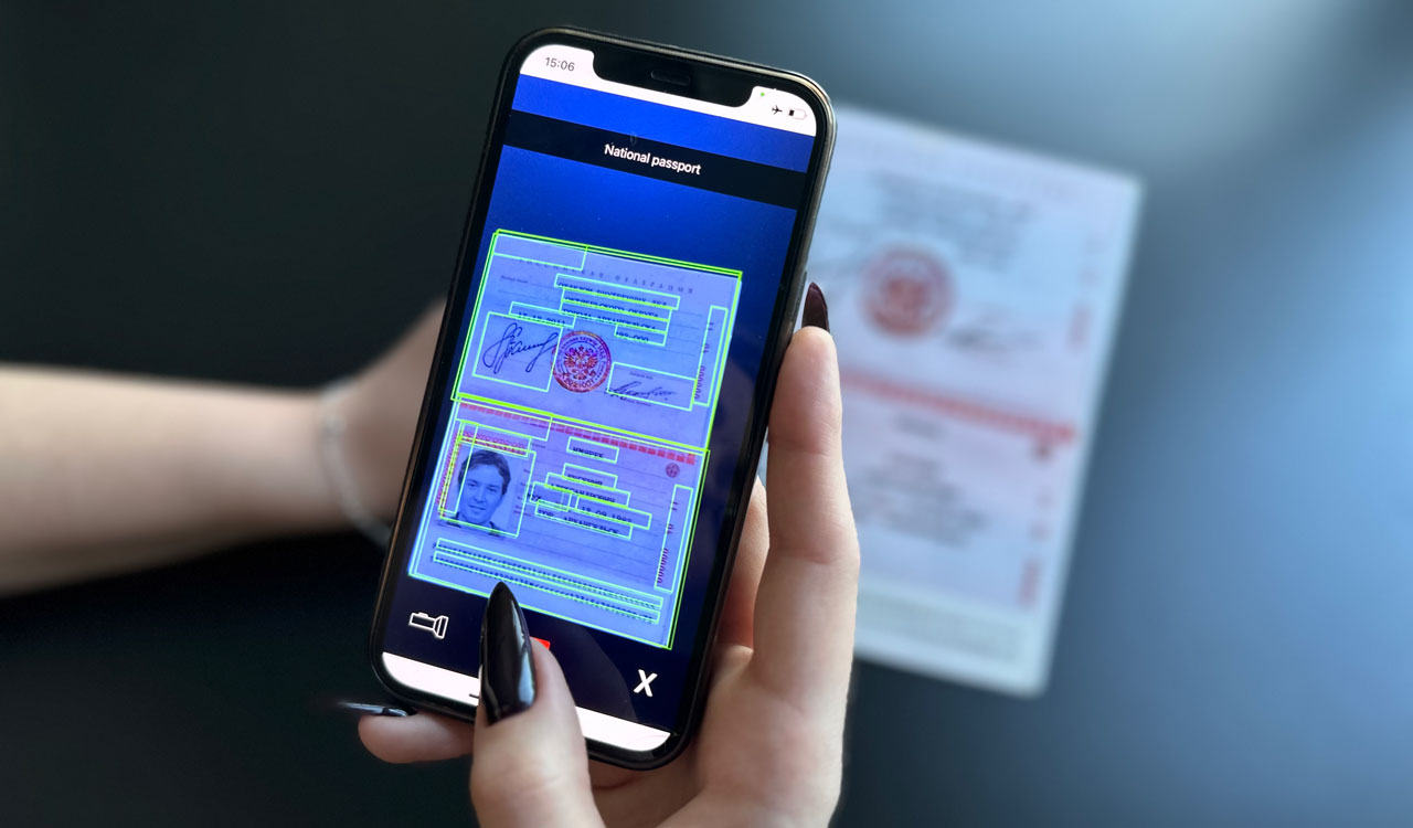 Распознавание паспорта РФ с помощью  Smart ID Engine на смартфоне