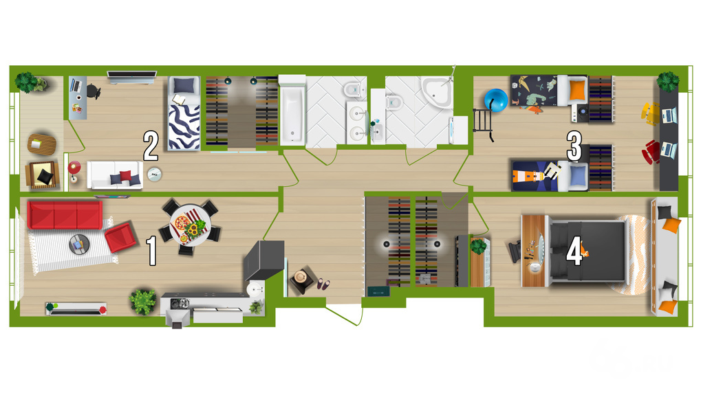 Как разместиться в квартире, если жильцов больше, чем комнат