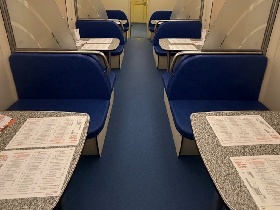 Специальное меню доступно в поездах Горьковской магистрали в Великий пост