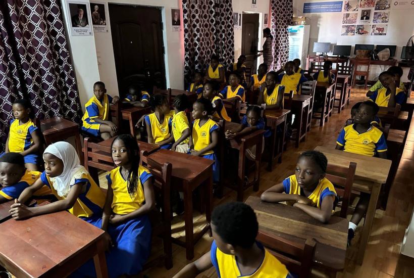 Африканские школьники в классе.
Фото: Пресс-служба Центра народной дипломатии