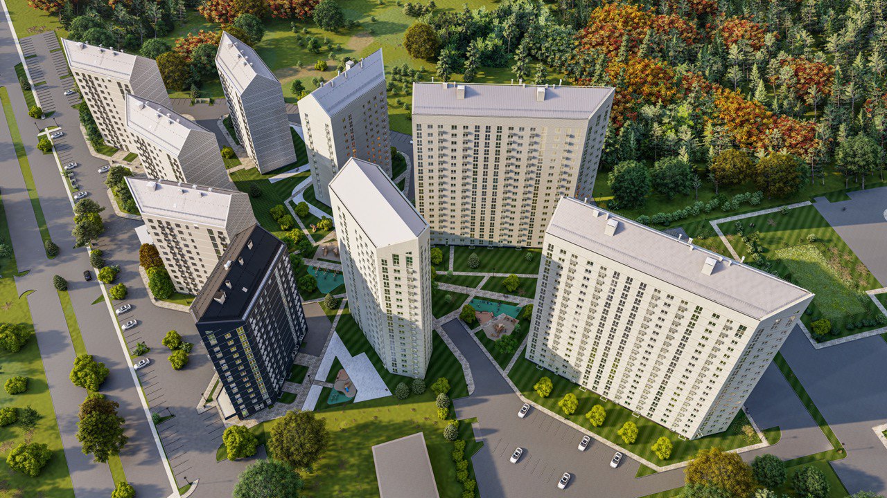 В развитом районе Новосибирска появится квартал с пятиугольными домами