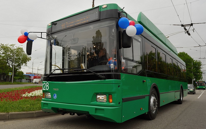 В столице Адыгеи вышли на линию пять новых троллейбусов
