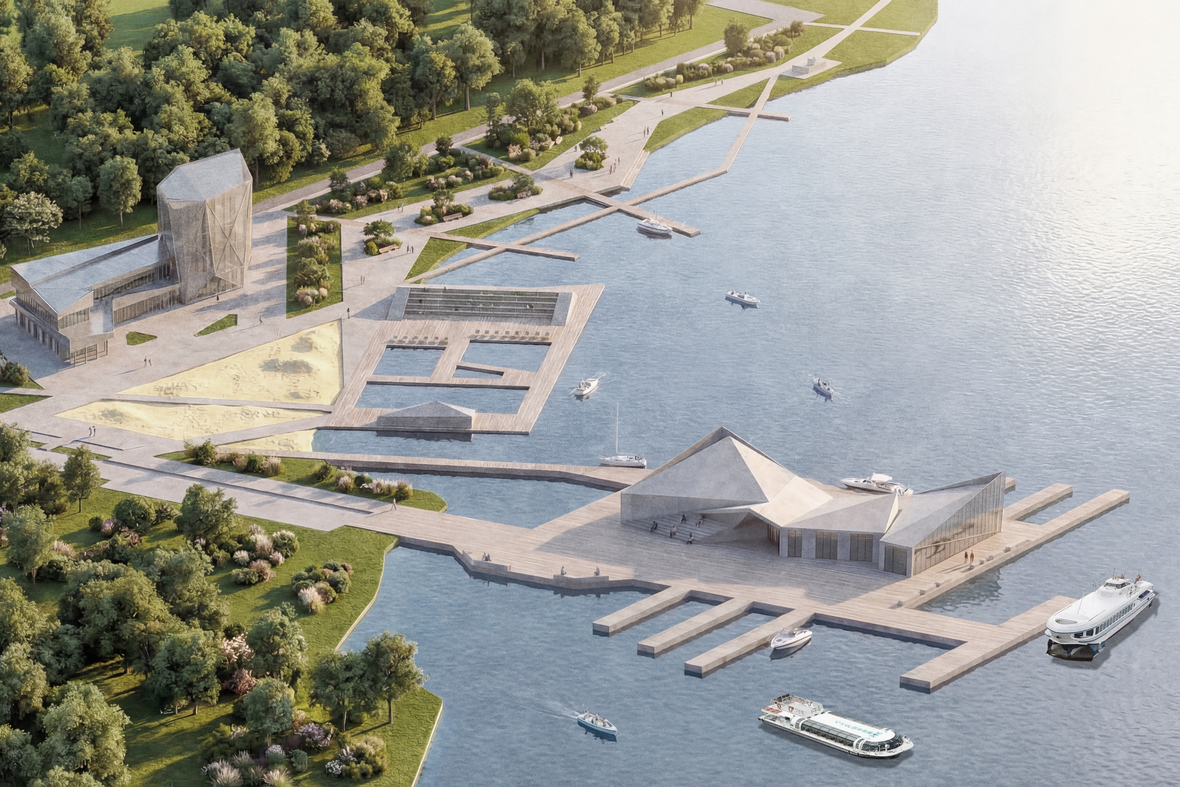 Рендер проекта «Маяки акватории» команды  Владимира Линова