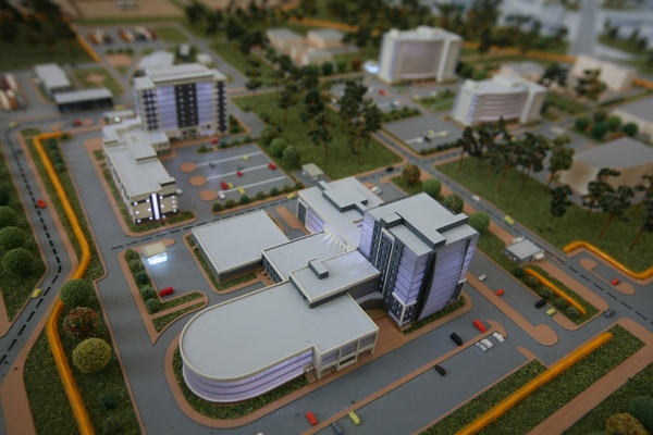 Макет первой площадки ОЭЗ в Петербурге - Нойдорф