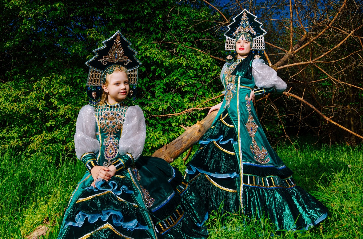 Фото: РБК Юг и Северный Кавказ, Роман Благов. Семья Рудичевых в костюмах «Елочка»