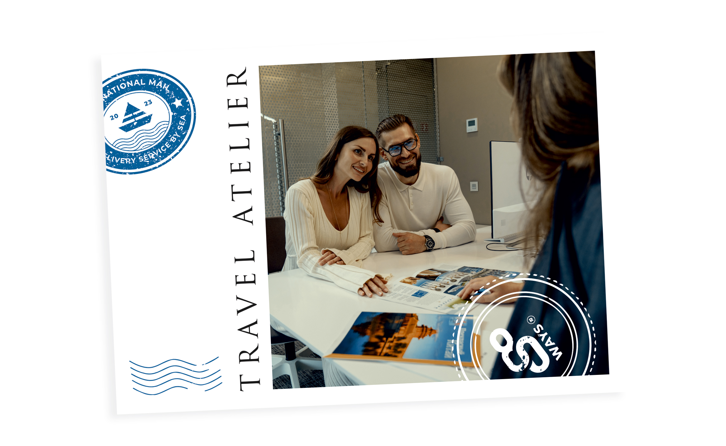 В офисе ателье путешествий 80 Ways