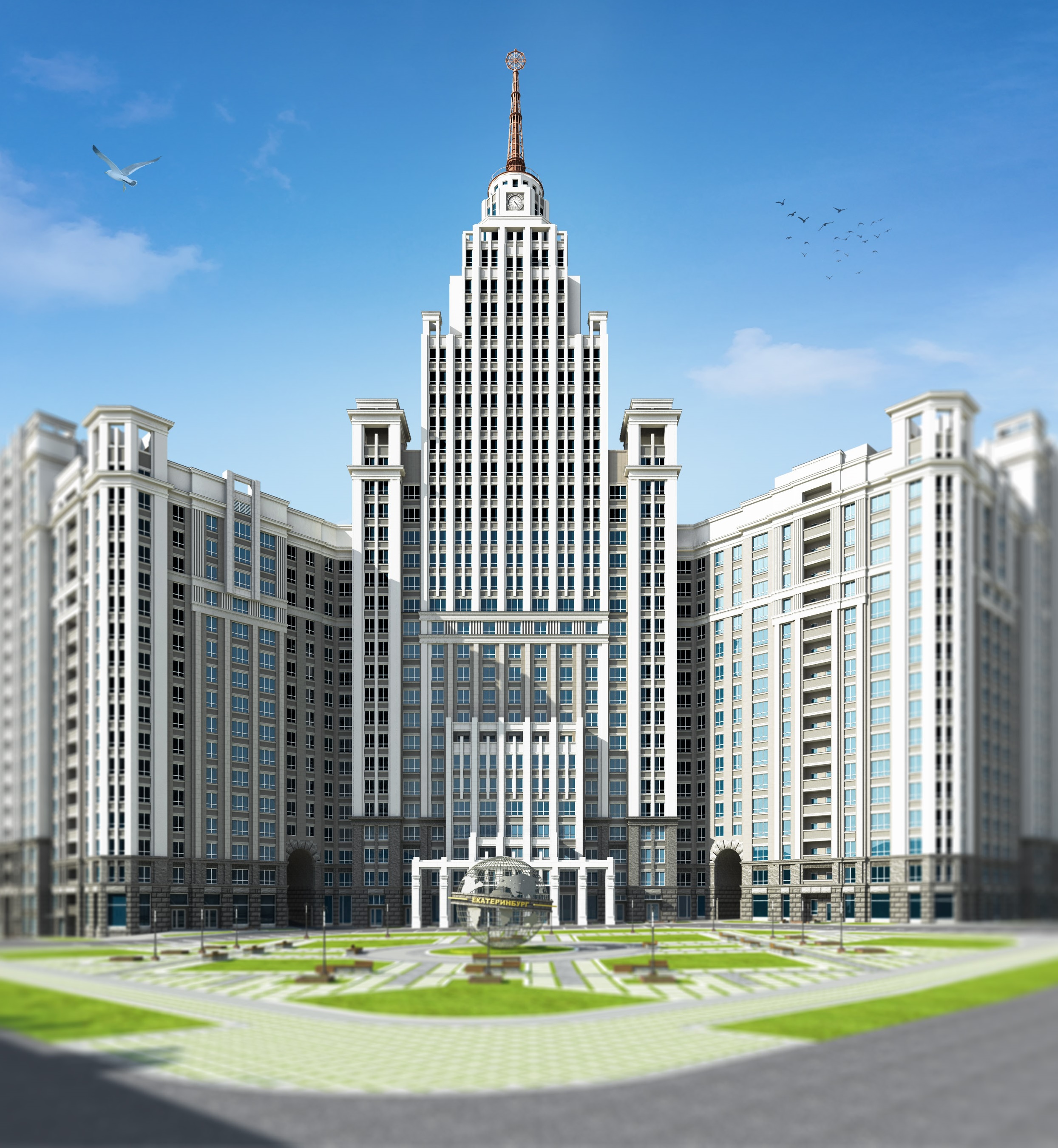 У метро «Чкаловская» построят «Сталинскую высотку» и обустроят сквер
