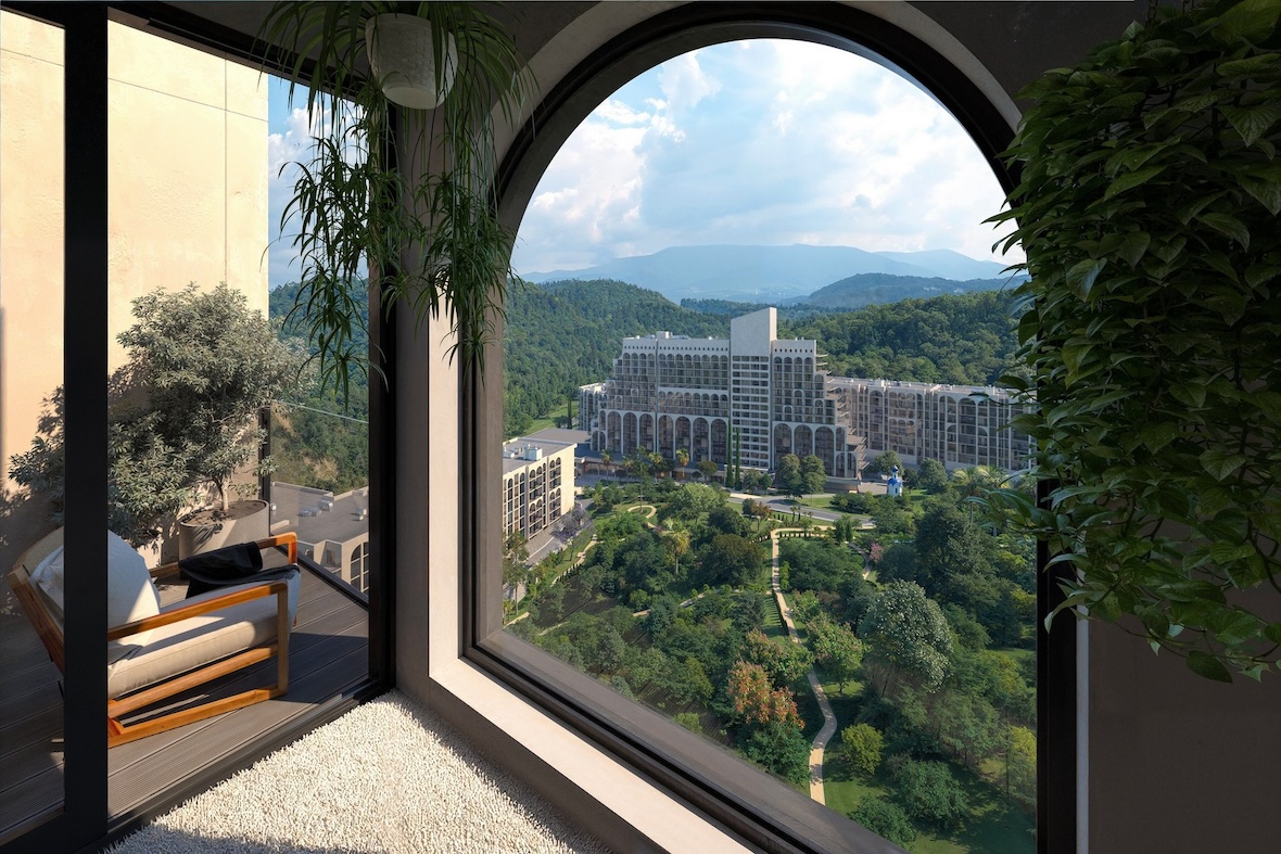 Санаторно-курортный комплекс «Белые ночи», г. Сочи, иллюстрация PARADE Development
