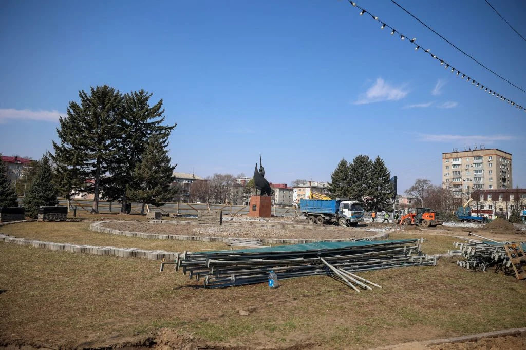 Городской парк и центральную площадь обновят в Уссурийске к осени