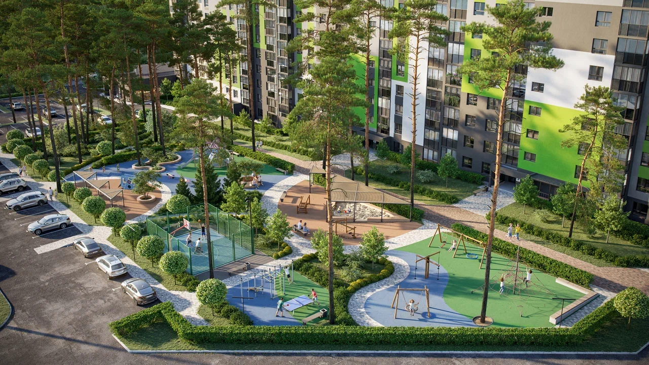 Расположение «Расцветай у Академгородка» создает идеальные условия для прогулок и занятий спортом