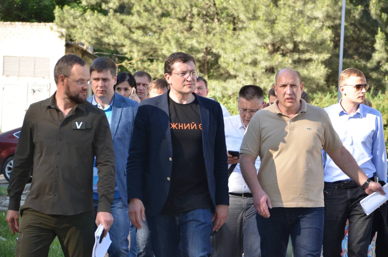 Нижегородская делегация в Харцызске.
