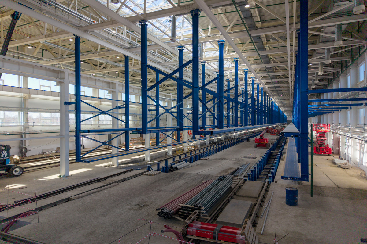 На стройплощадке комплекса высокоскоростных поездов пройдены новые рубежи