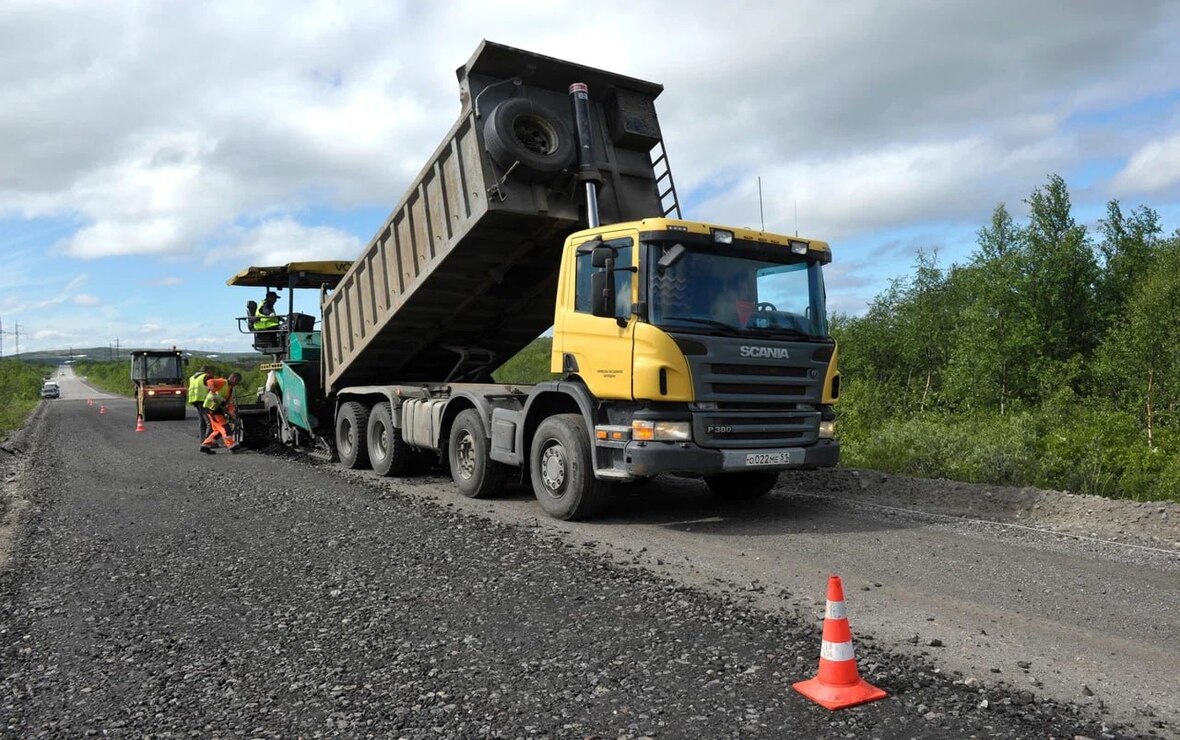 В этом году ремонт дороги в Териберку перешел в активную фазу