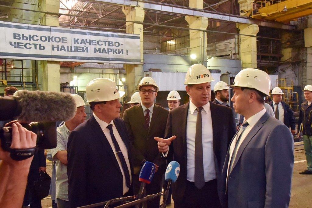 НЭРЗ посетил врио губернатора Новосибирской области Андрей Травников