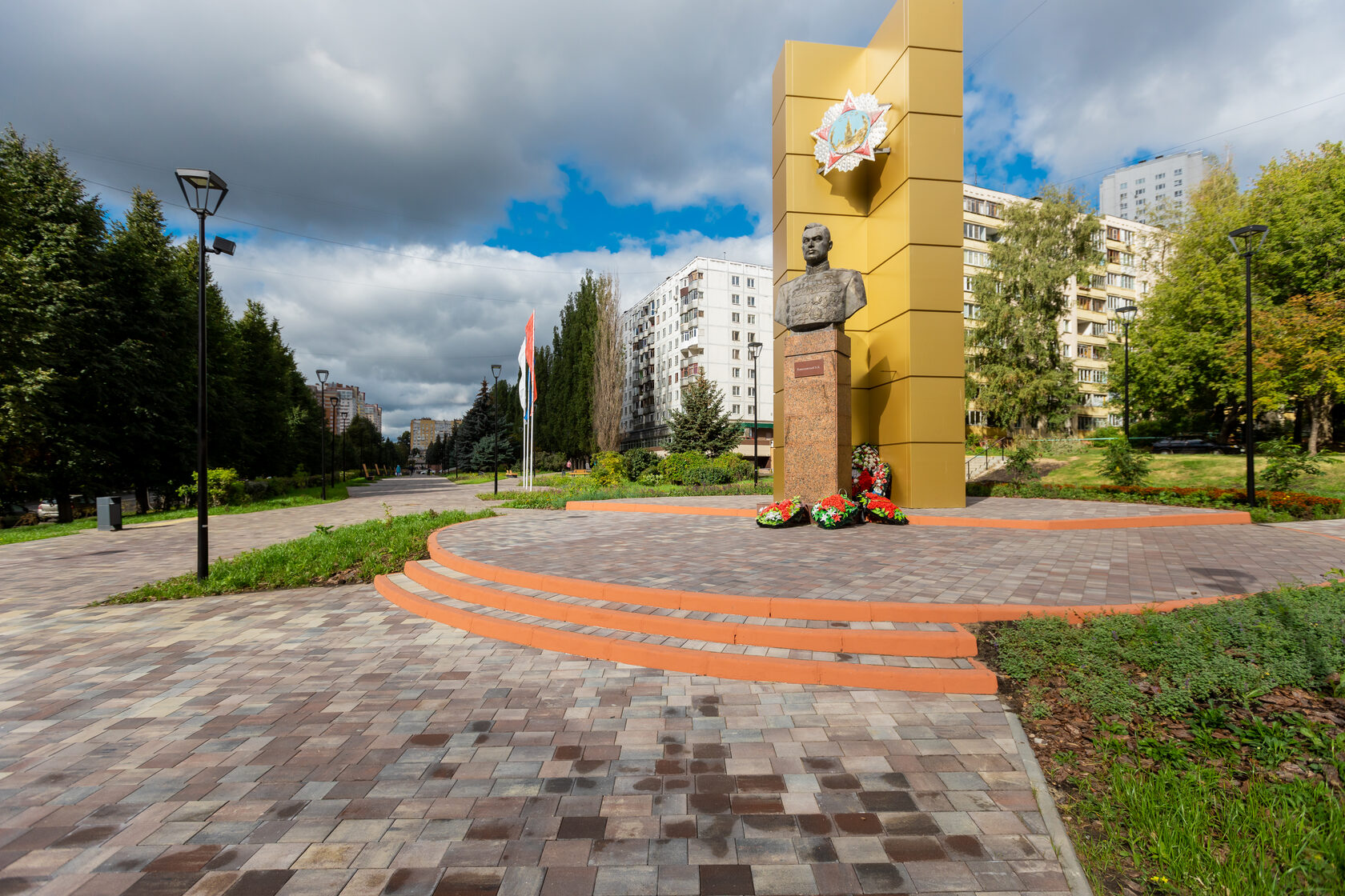 Так Аллея Памяти и Славы им. Рокоссовского выглядит сейчас