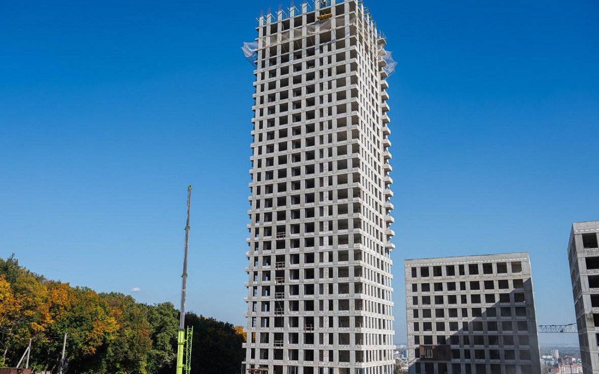 В двух корпусах ЖК Urman City в Уфе завершили каменную кладку