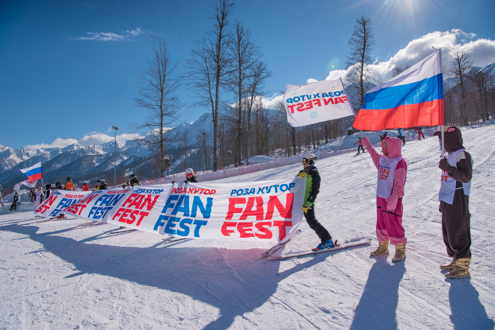 Флешмоб в поддержку российских олимпийцев пройдет на «Роза Хутор»