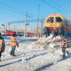 ГЖД вывезла 2,6 млн кубометров снега с начала зимнего сезона