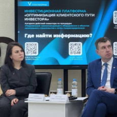 Елена Лапина и Данил Кустов (Фото: пресс-служба Агентства по привлечению инвестиций и региональному развитию Воронежской области)